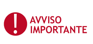 AVVISO IMPORTANTE